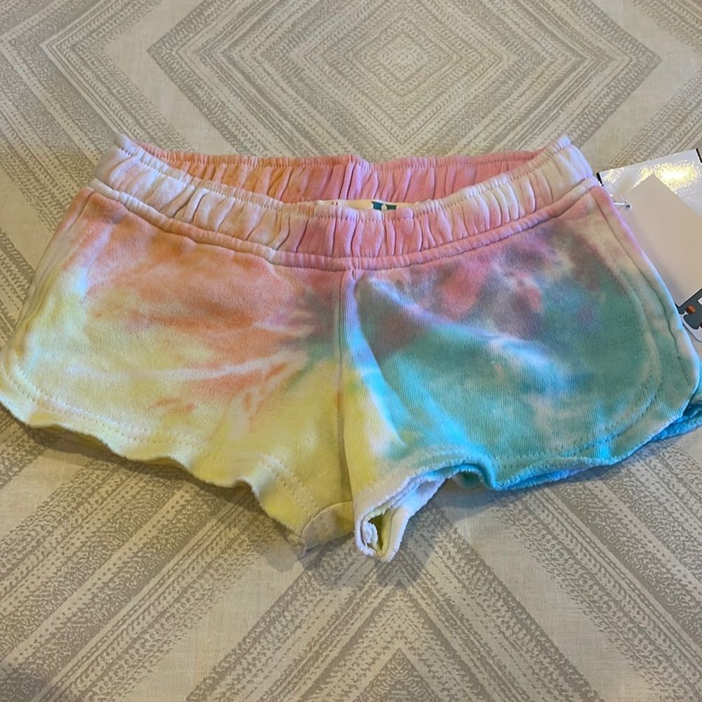 Vintage Havana Girls Rainbow Tie Dye Sweat Shorts